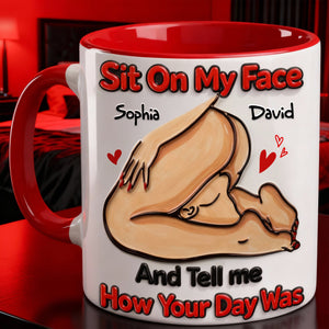 How Your Day Was Couple Coffee Accent Mug - Personalized Gift For Couple 04HULU270126-Homacus