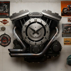 Engine Acrylic Hanging Wall Clock - Personalized Gifts For Speed Lovers 03hylu221225-Homacus