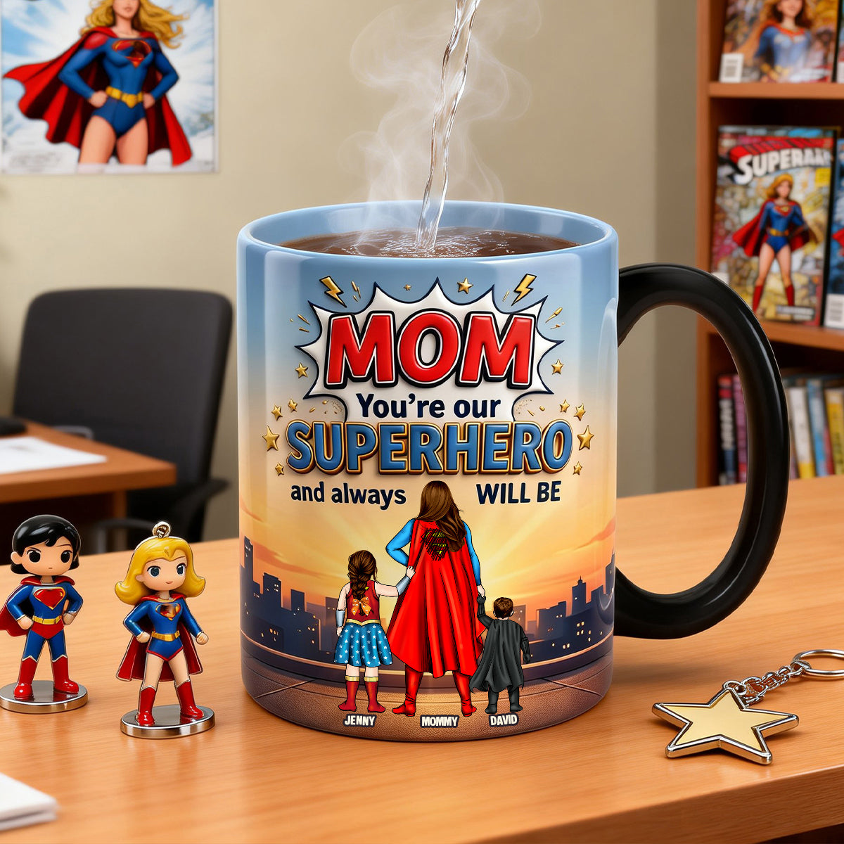 Fearless Guardian Mom Magic Mug - Personalized Gifts For Mothers 04natn140426-Homacus