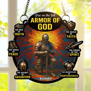 Armor Of God Suncatcher Ornament - Personalized Gifts For Christian 04toqn210725-Homacus