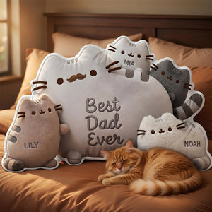 Best Dad Ever Custom Shape Pillow - Personalized Gifts For Dad 03padt160426-Homacus