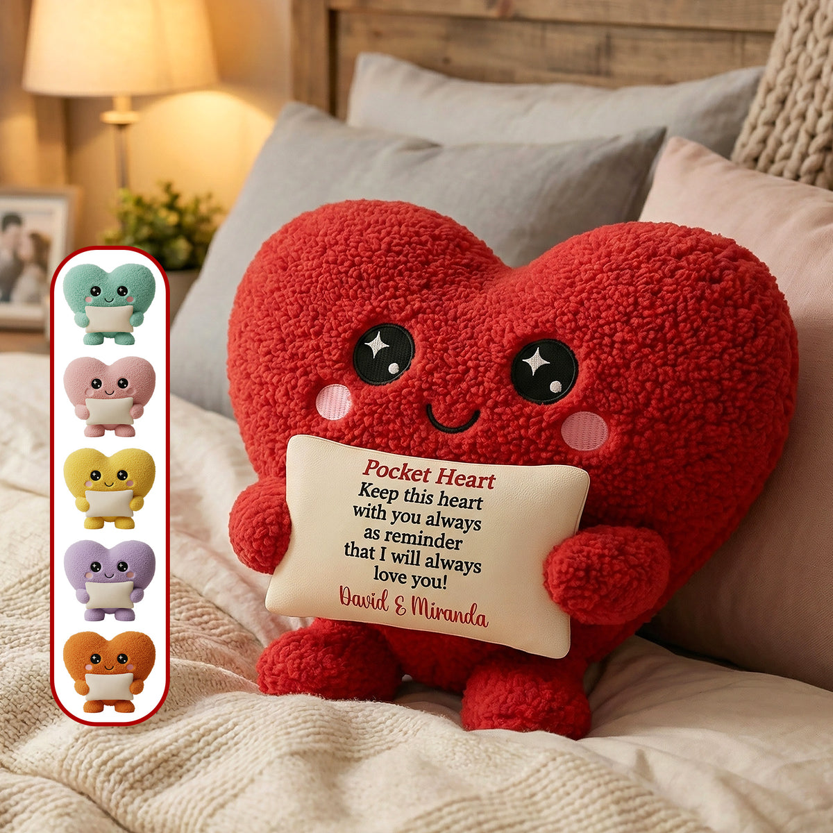 Valentine Couple Heart Shape Pillow - Personalized Gifts For Couple 02hymg241125-Homacus