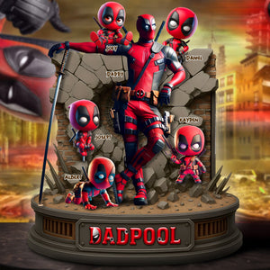 Cool Dad & Little Ones Acrylic Plaque - Personalized Christmas Gifts For Father 01OHLU050525-Homacus