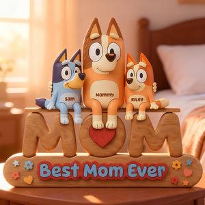 Best Mom Ever Acrylic Plaque - Personalized Gifts For Mother's Day Plaque 04NADT60226-Homacus