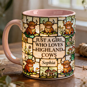 Just A Girl Who Loves Highland Cows Mug - Personalized Gifts 04HYDT170126-Homacus
