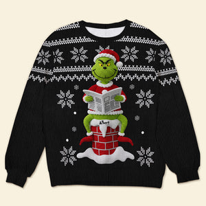 Funny Holiday Ugly Sweater – Personalized Christmas Gift for Movie Lovers 01naqn080925-Homacus
