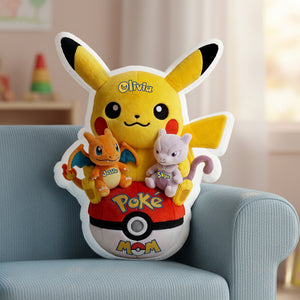 Yellow Thunder Cute Shape Pillow - Personalized Gifts For Mom 02TYTA270326-Homacus