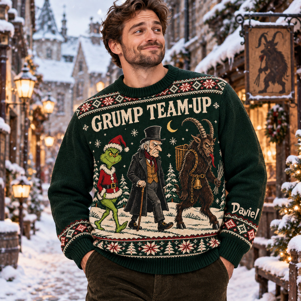 Curmudgeon Ugly Sweater, Personalized Gifts For Christmas 04qhlu221026-Homacus