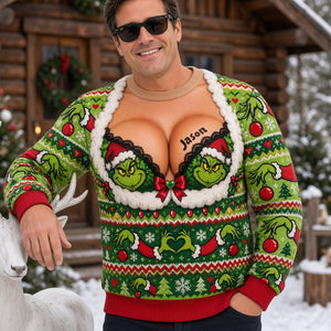 Hot Mischief Christmas 3D Knitted Ugly Sweater - Personalized Christmas Gifts 01nata290926