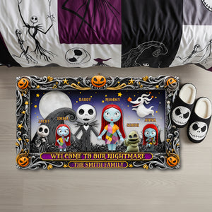 Welcome Creepy Family Doormat - Personalized Halloween Gifts For Family 04HULU030925-Homacus