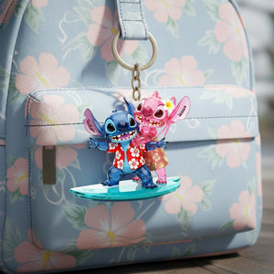 Seaside Adventure Duo Acrylic Keychain - Personalized Gift For Couples 01TOLU011225-Homacus