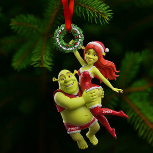 Joyful Green Couple Ornament - Personalized Gifts For Couples 02OHLU071025-Homacus