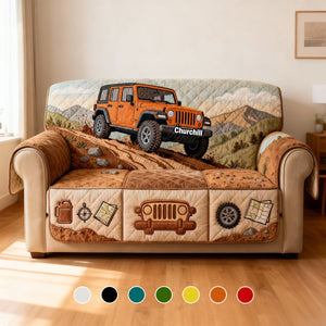 Off-Road Car Quilted Sofa Cover - Personalized Gifts For Off-Road Lovers 01kimg280126-Homacus