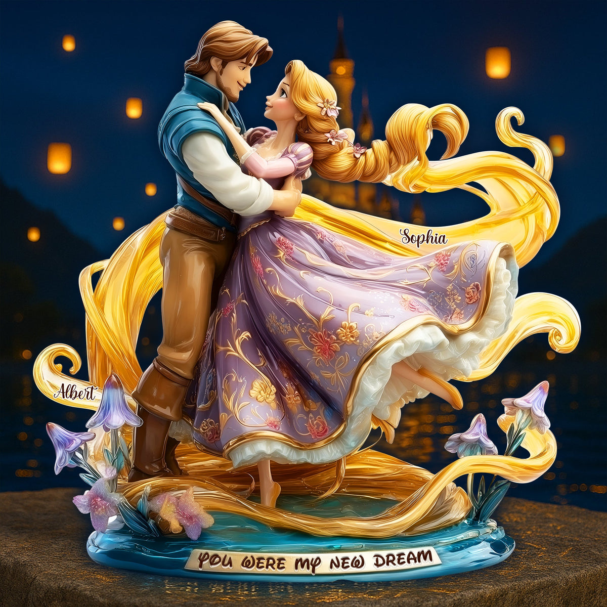 Romantic Couple Acrylic Plaque - Personalized Gifts For Couple 02TGLU060525-Homacus