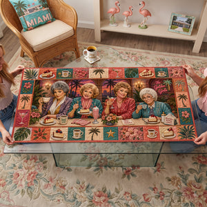 Retro Ladies Quilted Table Runner - Personalized Gifts 01nalu140826-Homacus
