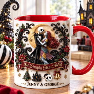 Simply Christmas Couple Coffee Mug - Personalized Gifts For Couple 02PALU191026-Homacus