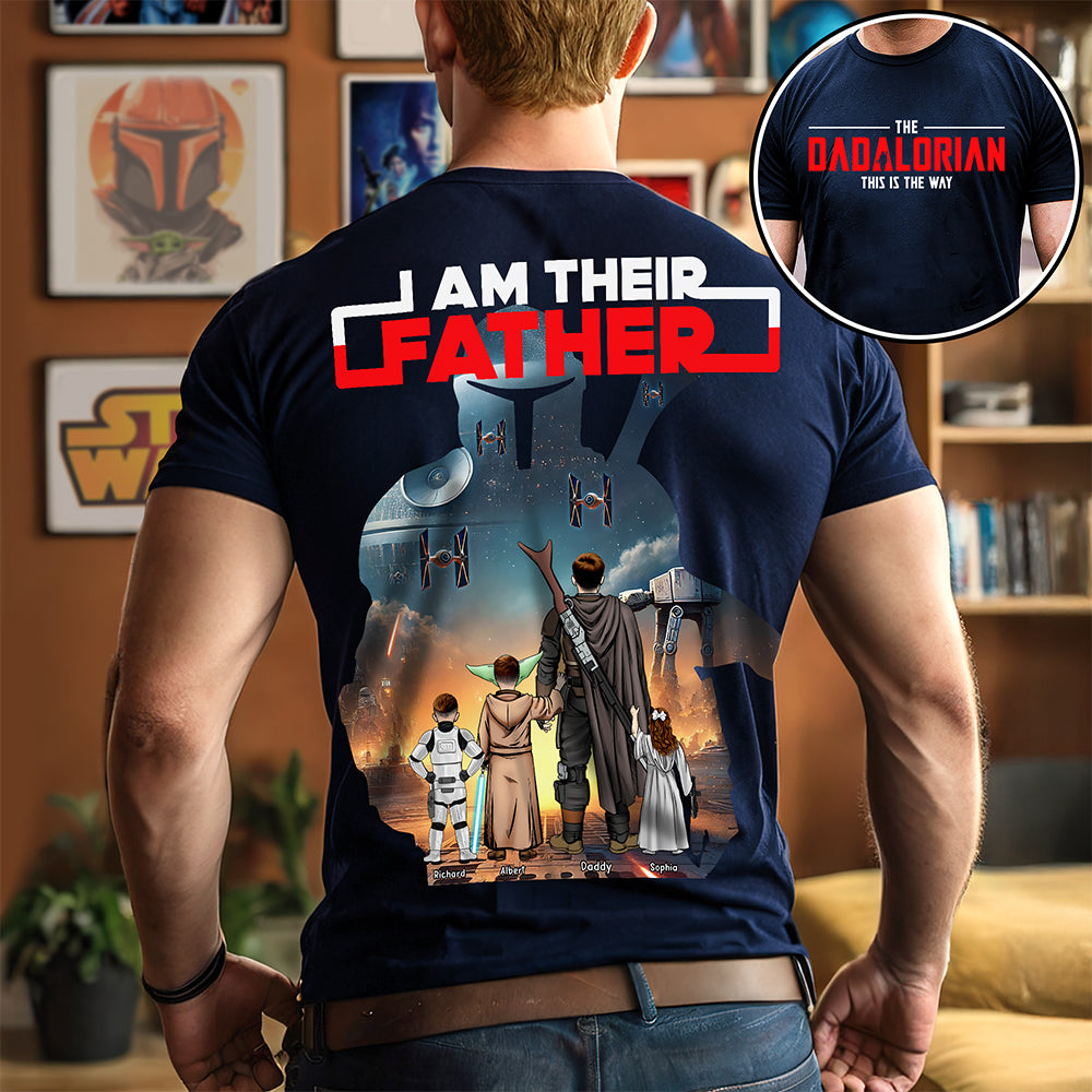 The Galaxy Dad Shirt - Personalized Gifts For Father 05XQQN020525HHHG-Homacus