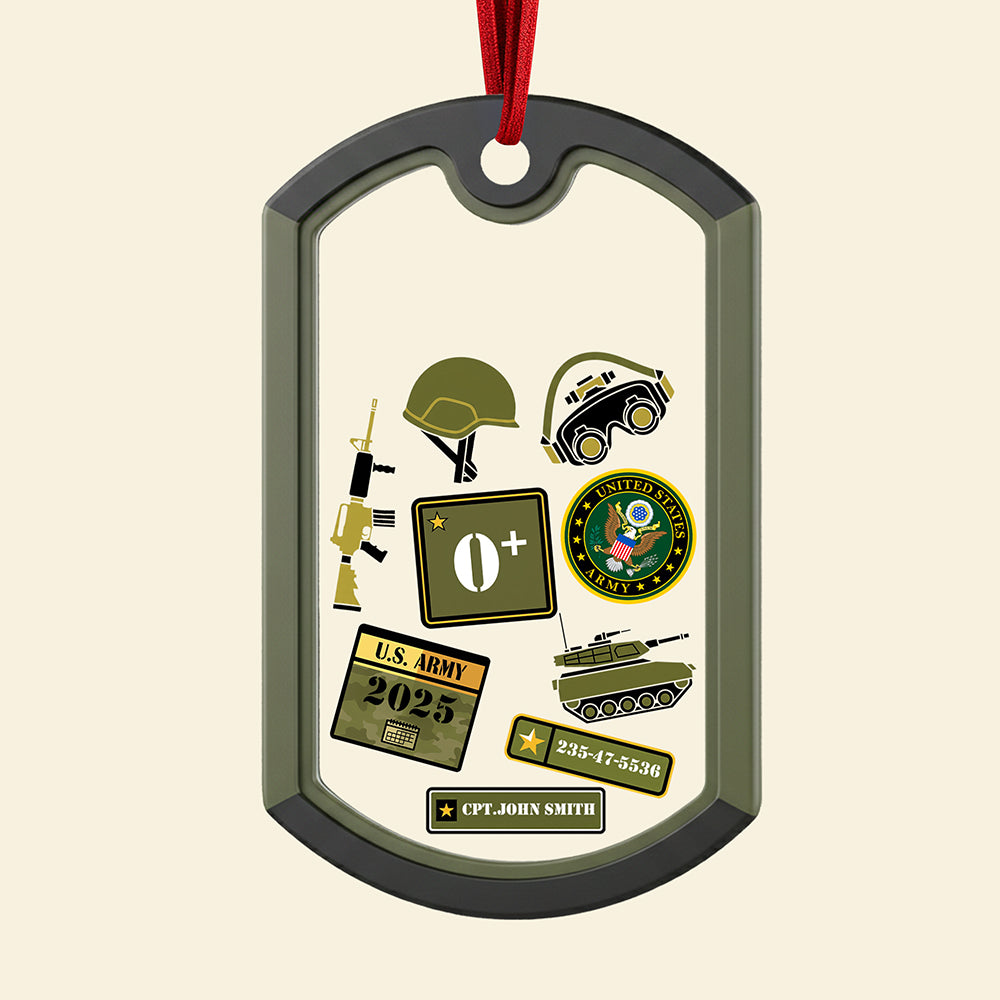 Military Pride Christmas Shaker Ornament - Personalized Gifts For Soldiers 01hyqn150925-Homacus