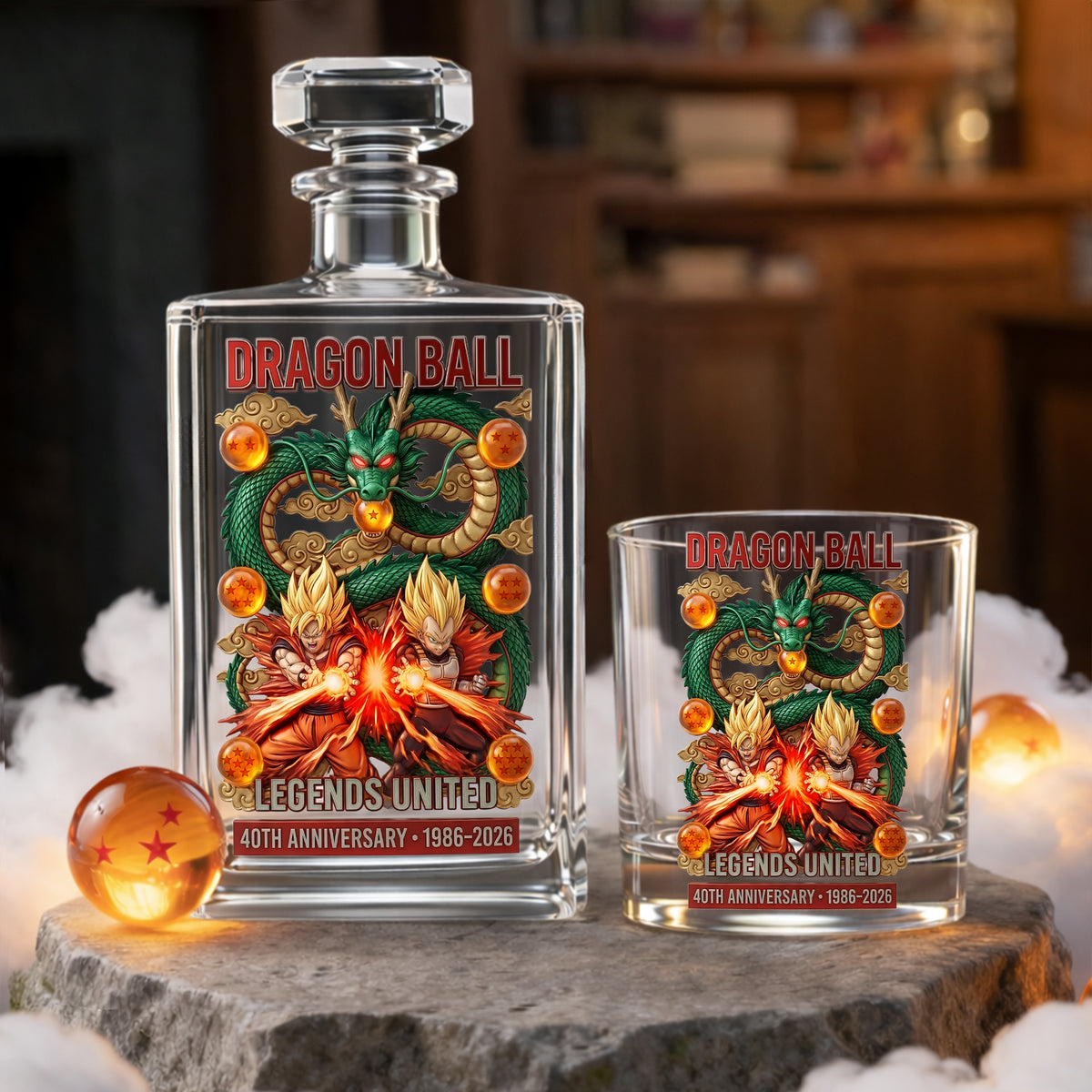 Ultimate Warrior Celebrating 40th Anniversary Decanter Set - Personalized Gifts 04tolu040326