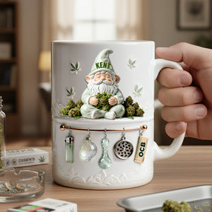 Chilling Time Gnome Coffee Mug - Personalized Gift For Stoners 06TOLU201225-Homacus