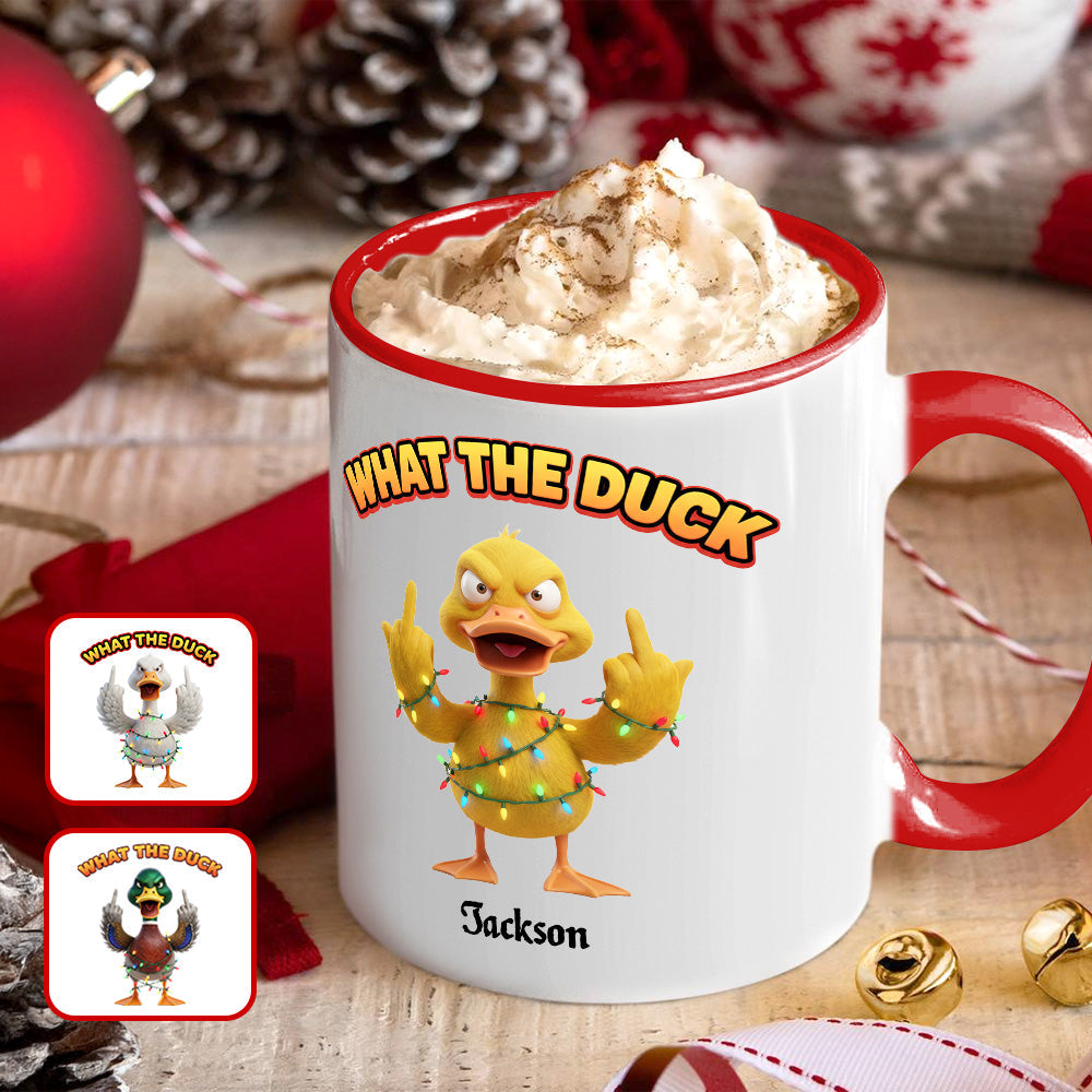Funny Holiday Duck Coffee Mug – Personalized Gifts For Duck Lovers 03namg031125-Homacus