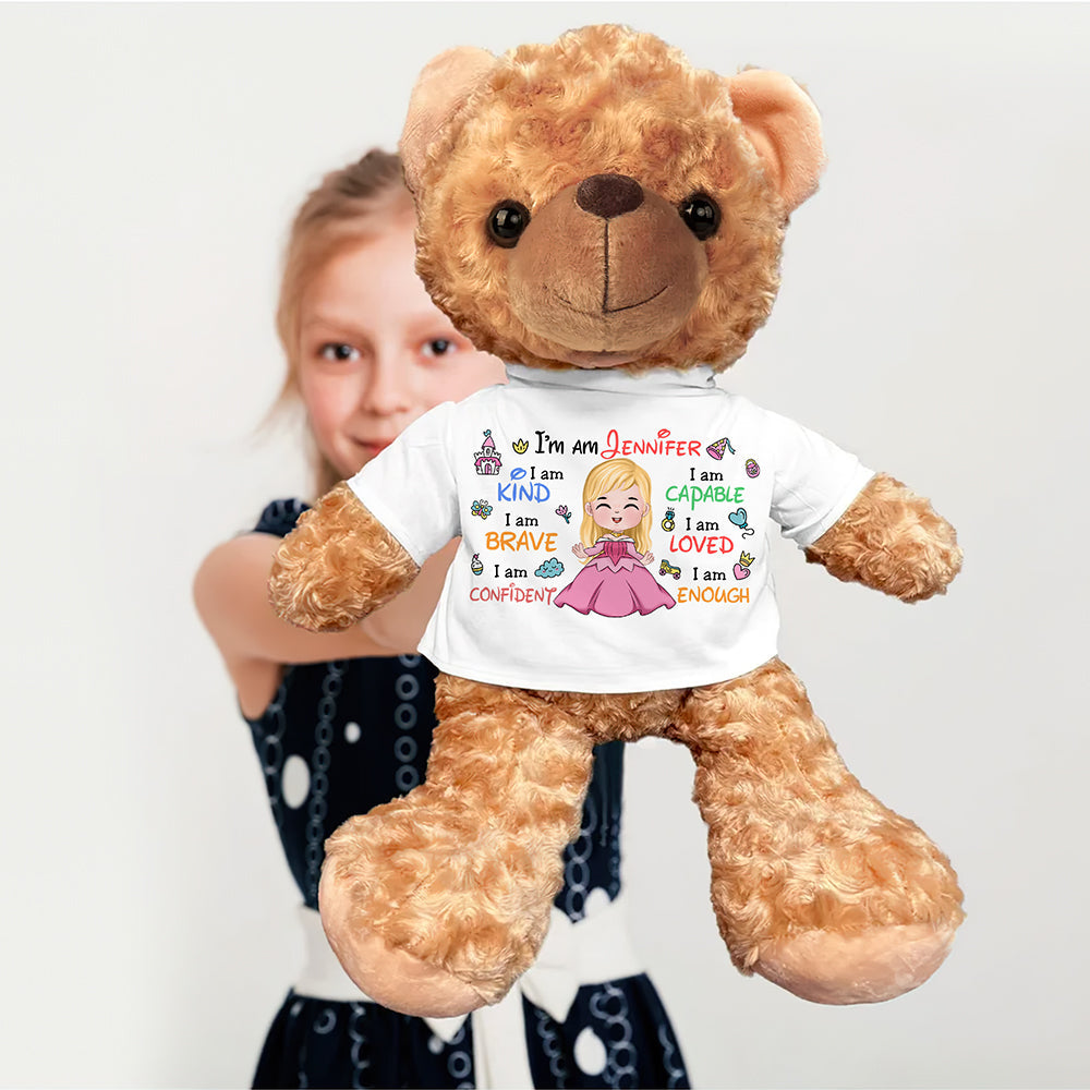 Personalized Gifts For Princess Kids Bear With Shirt 05naqn130225-Homacus