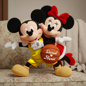 Athletic Love Duo Shaped Pillow - Personalized Gifts For Couples 02PALU171125-Homacus