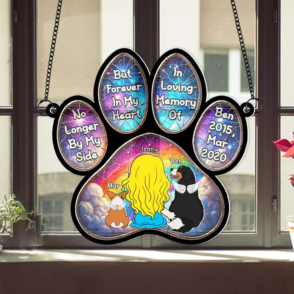 Personalized Gifts For Dog Lover Window Hanging Suncatcher Ornament 02XQMH270325HG-Homacus