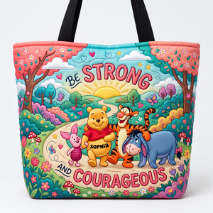 Be Strong And Courageous Tote Bag - Personalized Gifts 05paqn230726