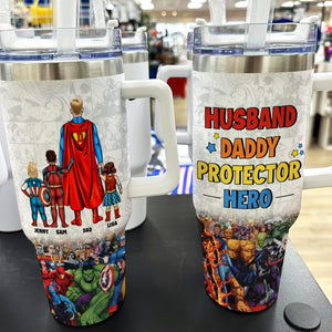 Hero Dad Tumbler Personalized Gifts For Father's Day 04HUMH090424PA-Homacus