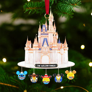 Castle Family Christmas Ornament Personalized Gifts For Family 01OHDT041125-Homacus