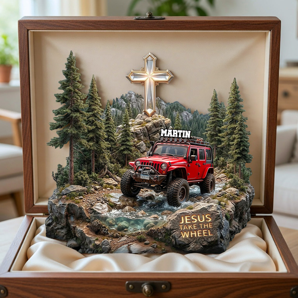 Jesus Take the Wheel Acrylic Plaque - Personalized Gifts For Off-road Lovers 04pamg160326-Homacus