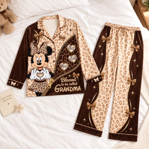 Granma Leopard Pajama Set - Personalized Gifts For Grandma 01padh070926
