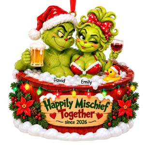 Teacup Couple Ornament - Personalized Gifts For Couple Christmas Ornament 07TOQN221026-Homacus
