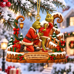 Furry Naughty Couples Acrylic Ornament - Personalized Christmas Gifts For Couples 05ohqn150926-Homacus