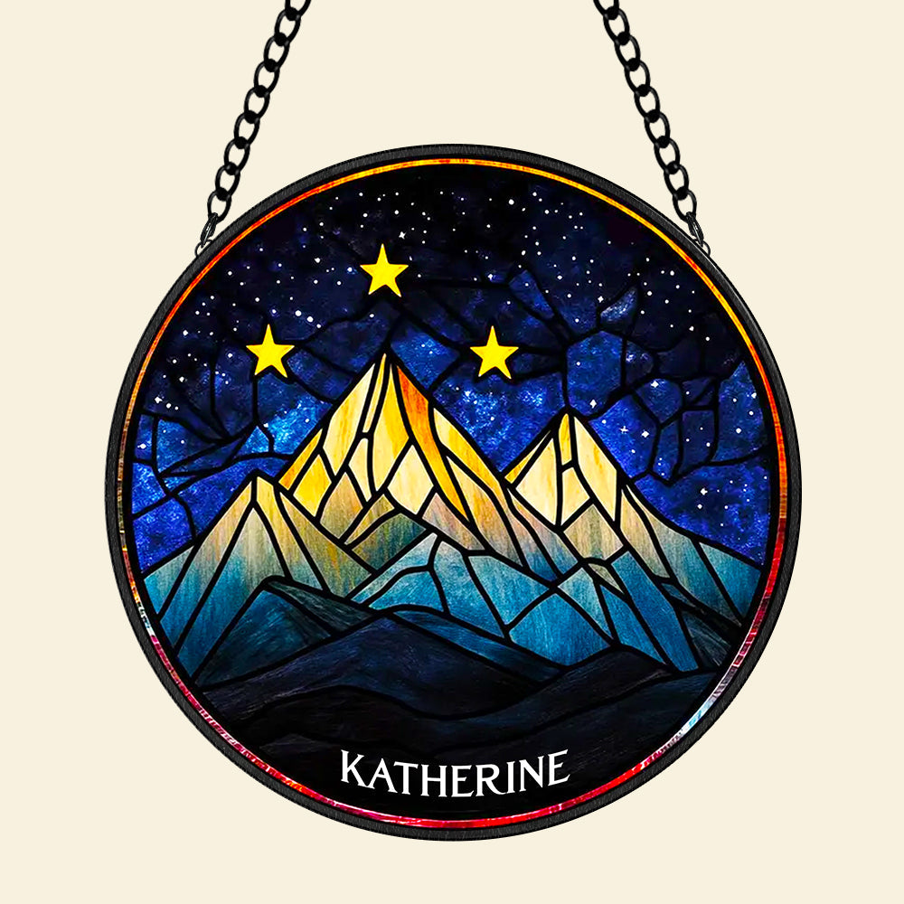 Night Court Round Window Hanging Stained Glass 04HUHU160924 Fantasy Bookish Home Decor-Homacus