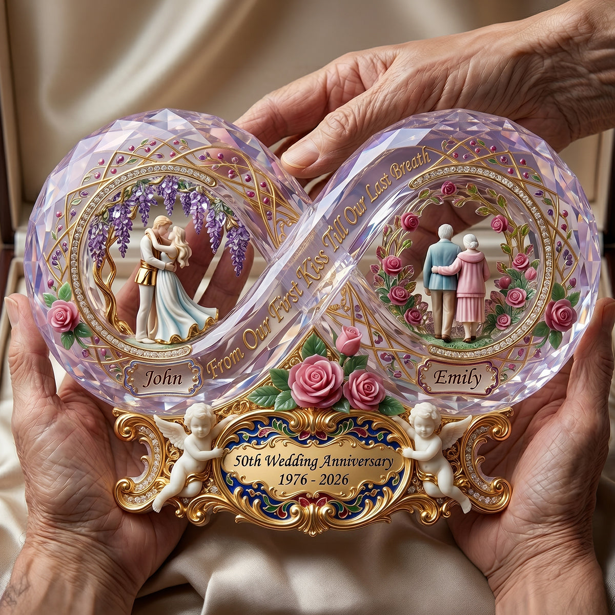 A Lifetime Of Love Acrylic Plaque - Personalized Gifts For Loved Ones 02TYTN290526-Homacus
