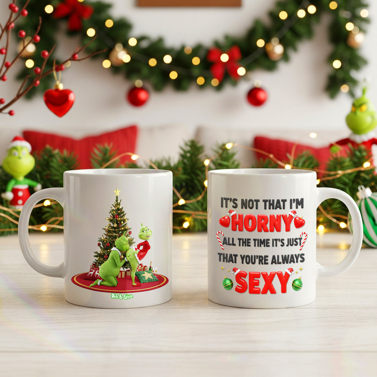 Personalized Gifts For Christmas, Funny Couple White Mug 01ohmg130925-Homacus