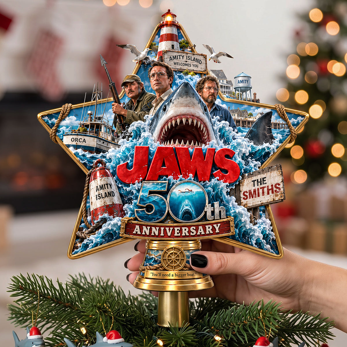 The Leviathan Of The Deep Tree Topper - Personalized Christmas Gifts 01ohta210926