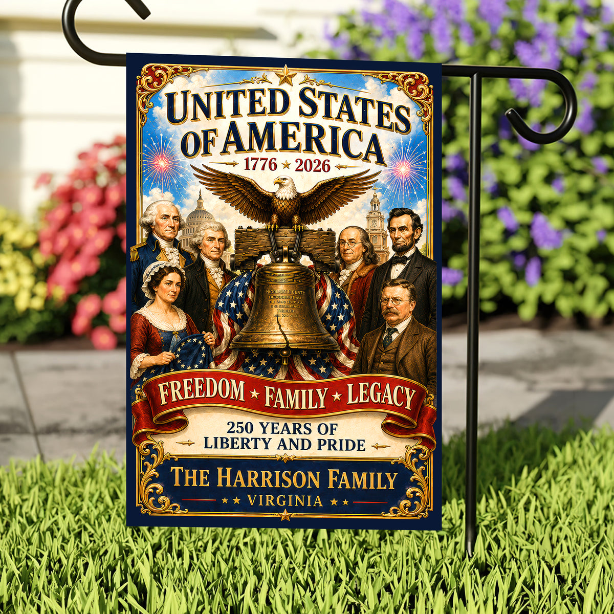 250 Years Of Pride Garden Flag - Personalized Patriotic Gifts 05TYQN270526-Homacus