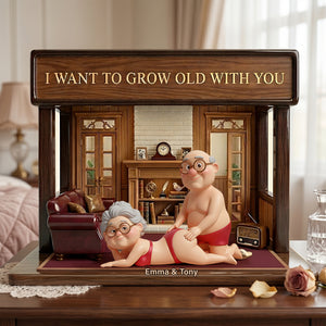 Old Naughty Couple Acrylic Plaque - Personalized Gifts For Couple 05ohlu090626-Homacus