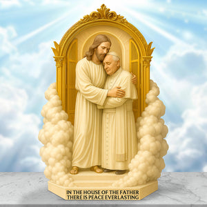 There Is Peace Everlasting - Pope Francis Plaque 02ohqn220425-Homacus