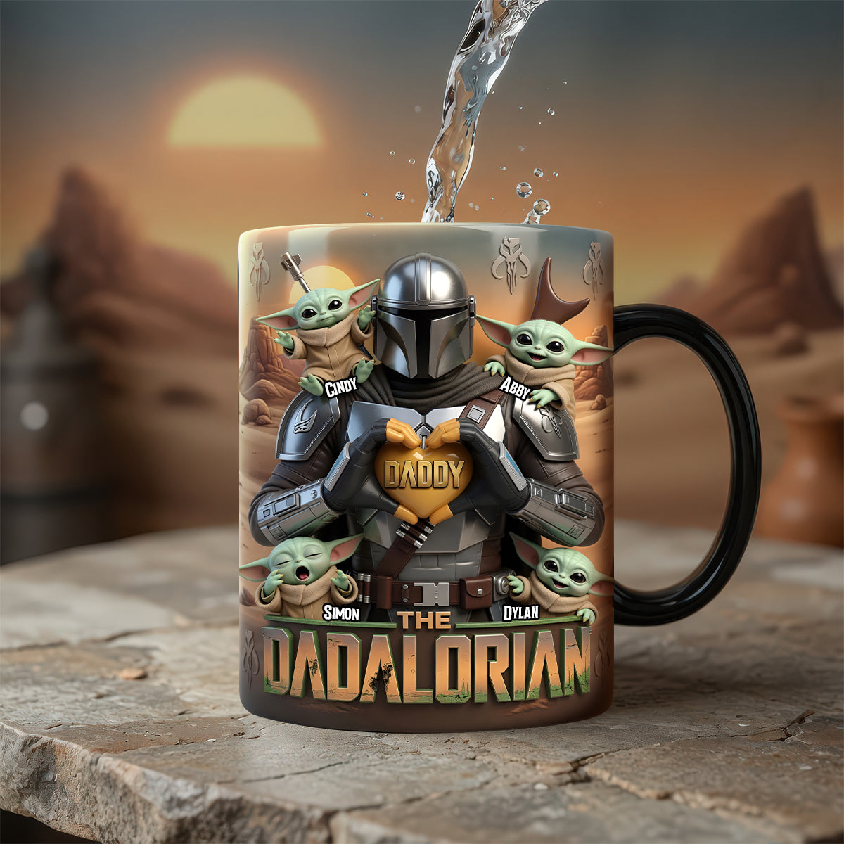 Space Dad Magic Ceramic Coffee Mug - Personalized Gifts For Father's Day 01tydh250526-Homacus