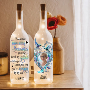 Personalized Memorial Custom Photo Gifts Bottle Lamp, You're Always By My Side 03TGLU240225-Homacus