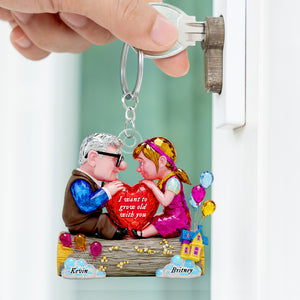 Forever Heart Keychain Personalized Gifts For Couple 02OHDT290525-Homacus