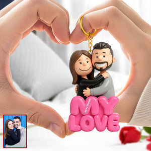 Together Forever Keychain - Custom Photo Gifts For Couple Keychain 05HUQN020226-Homacus