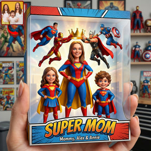 Custom Photo Wonderful Queen Mom Acrylic Plaque, Personalized Gifts For Moms 05qhqn260326-Homacus