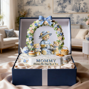 Bear Mom Toile de Jouy Acrylic Plaque - Personalized Gifts For Mother's Day Plaque 02PGMG180326-Homacus