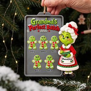 Grandma's Perfect Batch Ornament - Personalized Christmas Gifts For Grandma 01huta151026-Homacus