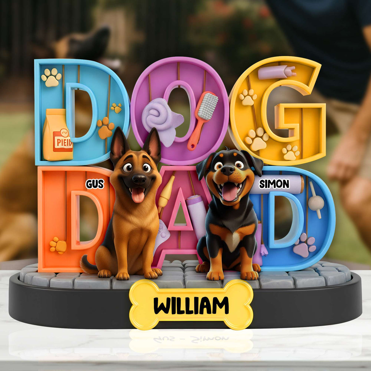 Adorable Dog Acrylic Plaque - Personalized Gifts For Dog Lovers 06TGLU260625-Homacus